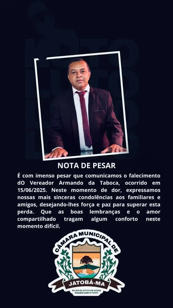 NOTA DE PESAR